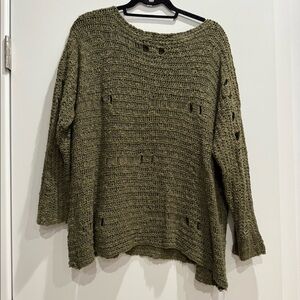 Millau slouchy sweater with holes